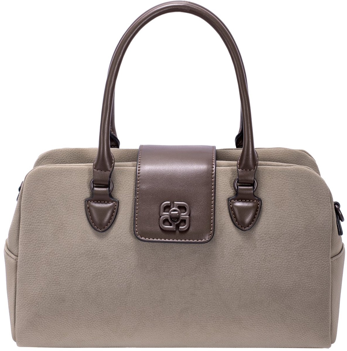 David Jones kunstlederen suede handtas Oona - Dames - Taupe