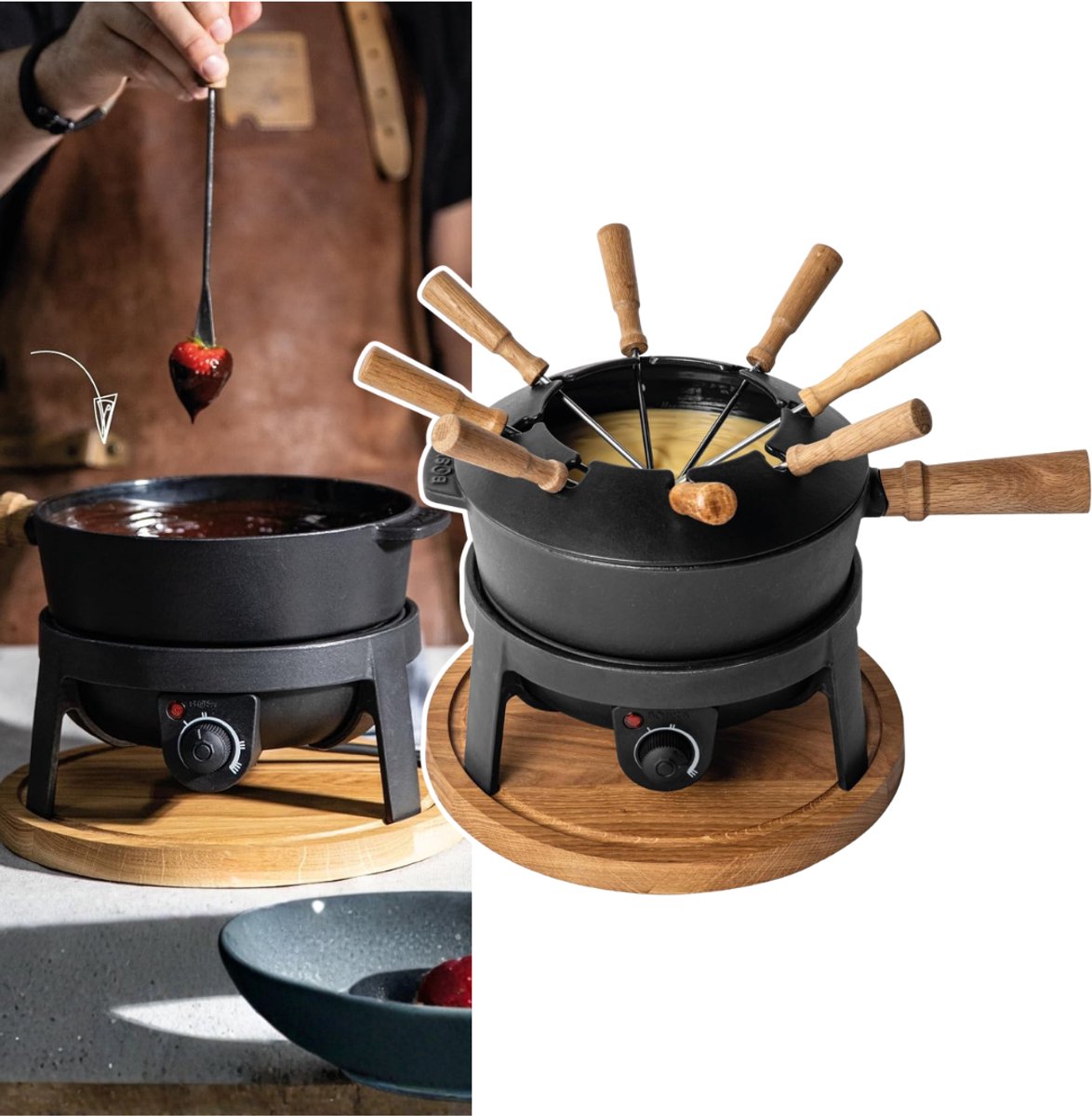 ApexArte® Fondueset - Fondue - Fonduepan