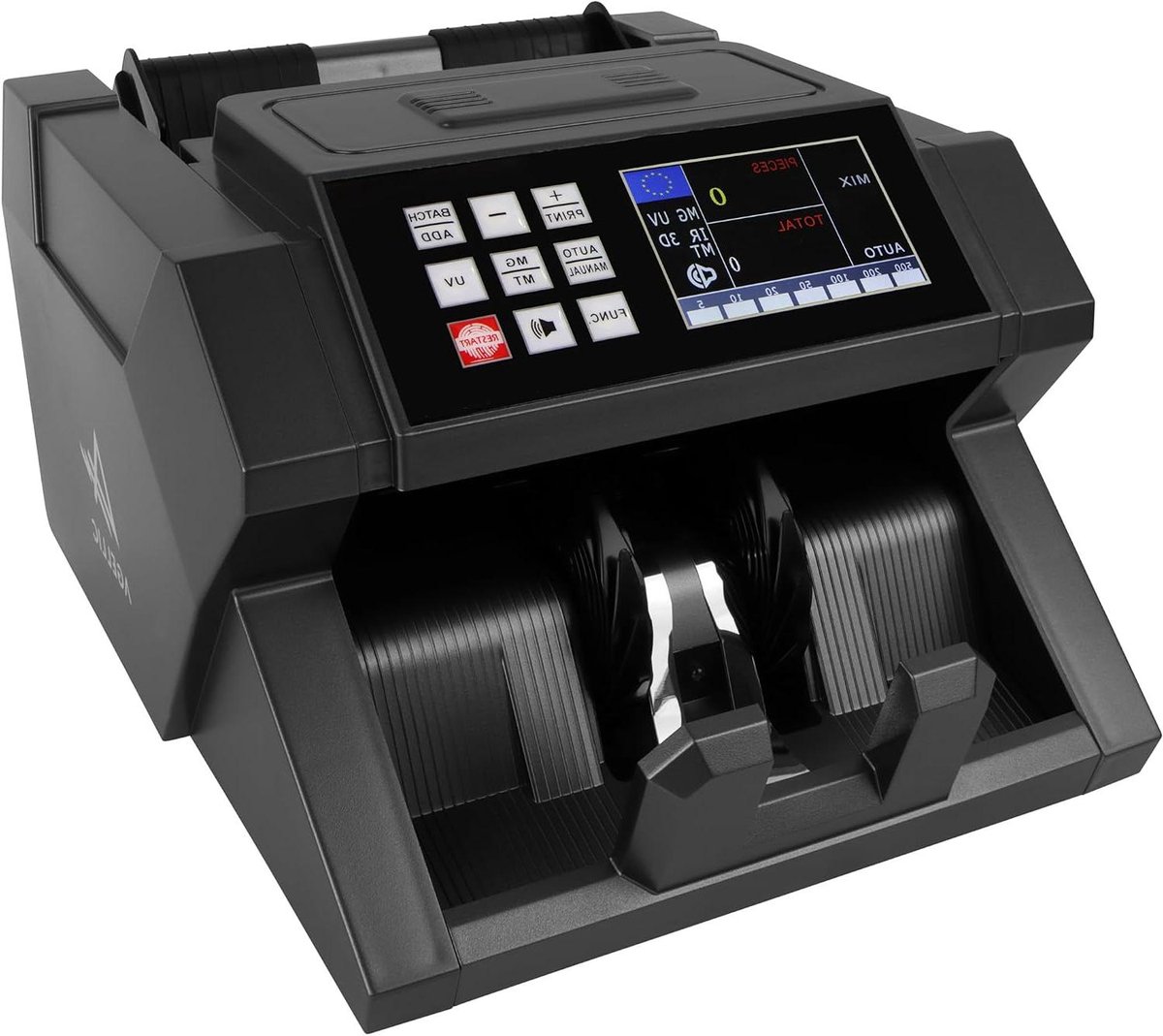 Geldtelmachine - Biljet Tellers - Geld Verwerken - 6-voudige Valsgelddetectie - 900 Biljetten/Minuut - Wit
