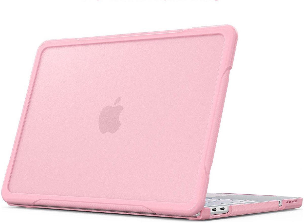 Mobigear Laptophoes geschikt voor Apple MacBook Neo 13 Inch (2026) Hoes Hardshell Laptopcover MacBook Case | Mobigear Shockproof Pro - Blush - Model A3404 | Roze