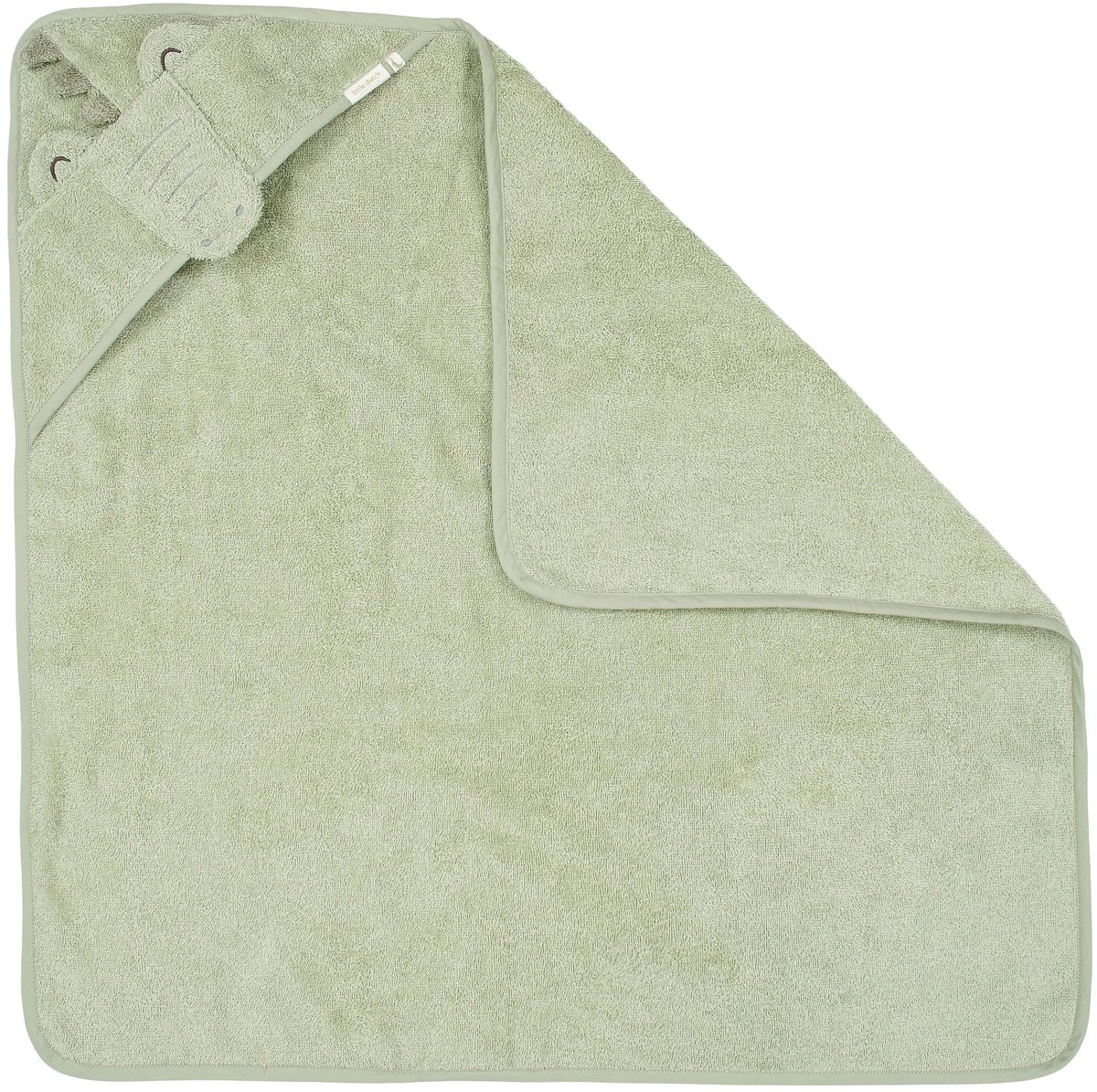Little Dutch Krokodil Badcape - 75 x 75 cm - Groen