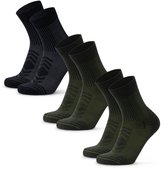 DANISH ENDURANCE Wandelsokken - Lichte Merino Wol Sokken met Blaarbescherming - Unisex - 3 Paar - Maat 43-47
