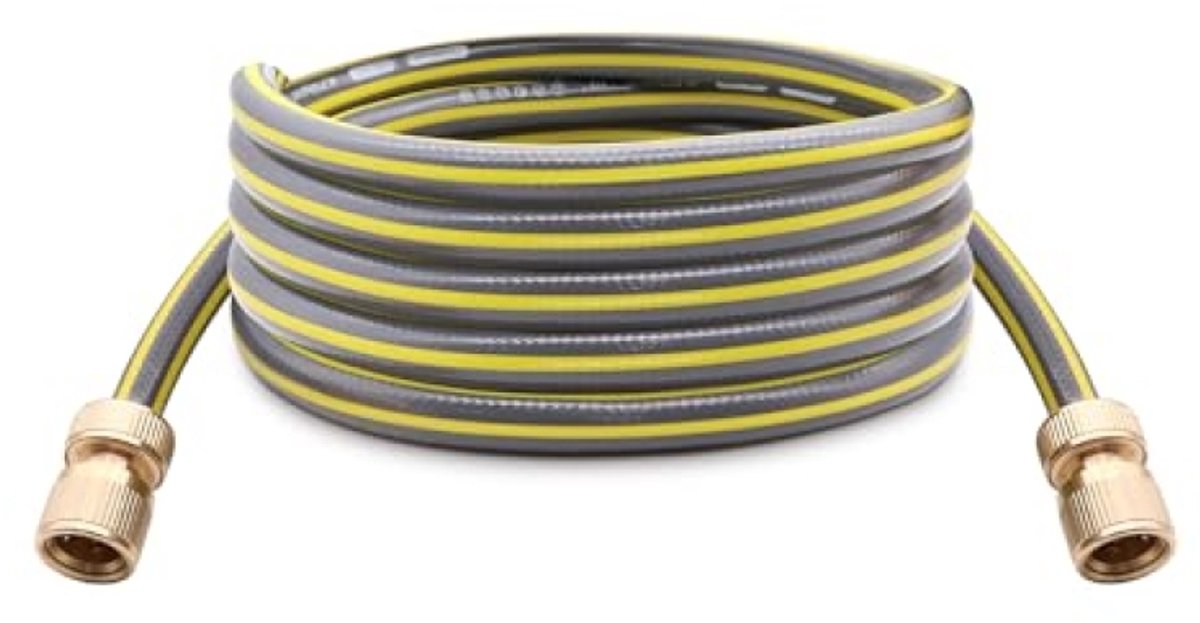Tuinslang met Koppelingen - Waterslang Buiten - Tuin Bewateren - Vorstbestendig PVC Materiaal - 2 Meter - Groen