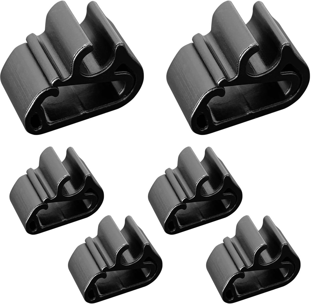 Clips voor Ruitenwisserarm - Set van 6 Stuks Clips Compatibel met Peugeot 3008, 5008, Citroën C5, DS7, Stevige Duurzame Kunststof Bevestigingsclips voor Ruitensproeierslang en Onderhoud van Voorruit