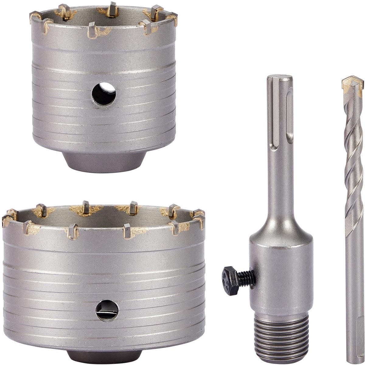 Betonboor 68 mm, betongatenzaag 100 mm, droogboor met slijpkop YG8, M22 betonboor met ronde schacht 110 mm SDS Plus, hardmetalen gatenzaag set
