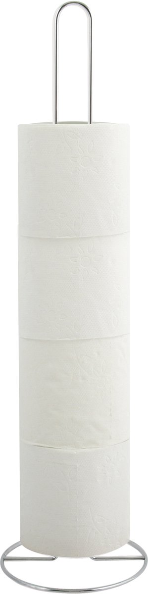 MSV Toiletrolhouder Staand – Vrijstaande Toiletpapierhouder en Toiletpapier Dispenser voor Elke Badkamer