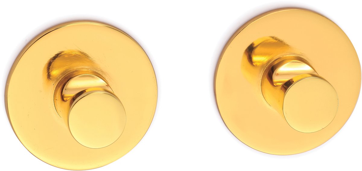 ELSIE Wandhaak Goud – Set van 2 Badkamer Haken voor Handdoeken en Badjassen – Handdoekhaak van Zink met Glanzende Gouden Afwerking