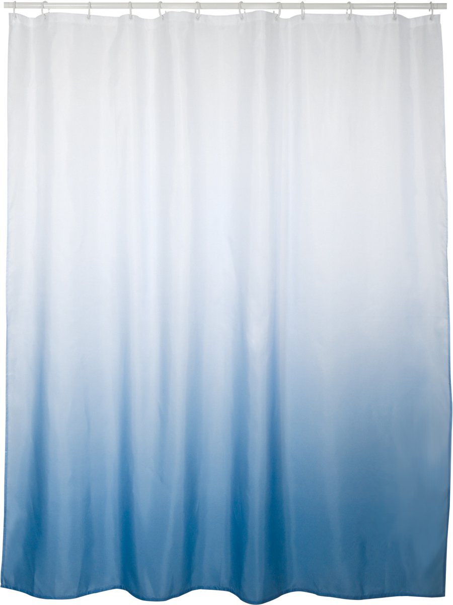 MSV Sugar Douchegordijn Anti-Schimmel en Antibacterieel - Polyester Douchegordijn Waterafstotend en Ondoorzichtig - Blauw - 180 x 200 cm