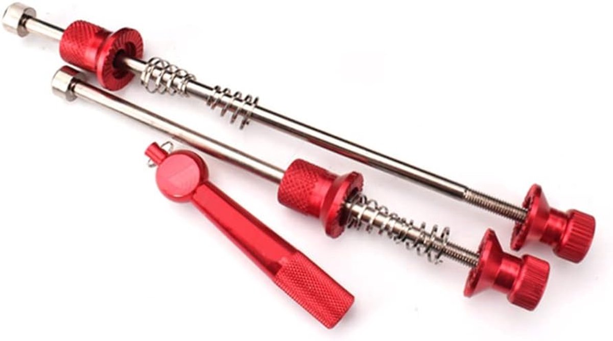 Fietspies set, ultralichte anti-diefstal-snelspanner van aluminiumlegering, Wheels Locking Security Tool wielnaafspies