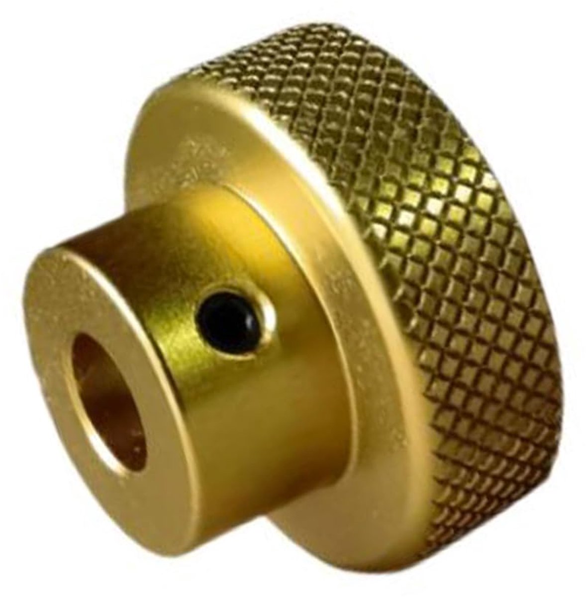 aluminiumlegering machine gereedschap handwielen 40mm OD 6mm (1/4 ") boring gekarteld geoxideerd gouden handgrepen knoppen voor schuiftafel
