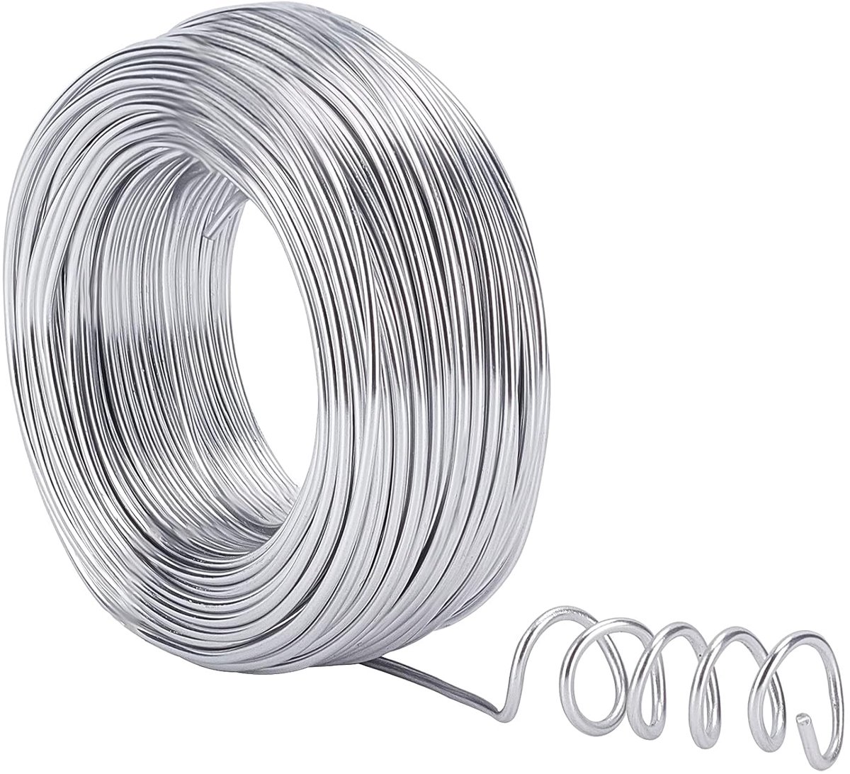 Draad, 35 m zilver aluminium modellering ambachtelijke draad voor sieraden ambacht, modellering maken, armaturen en beeldhouwkunst, 2,5 mm (10 gauge) in diameter
