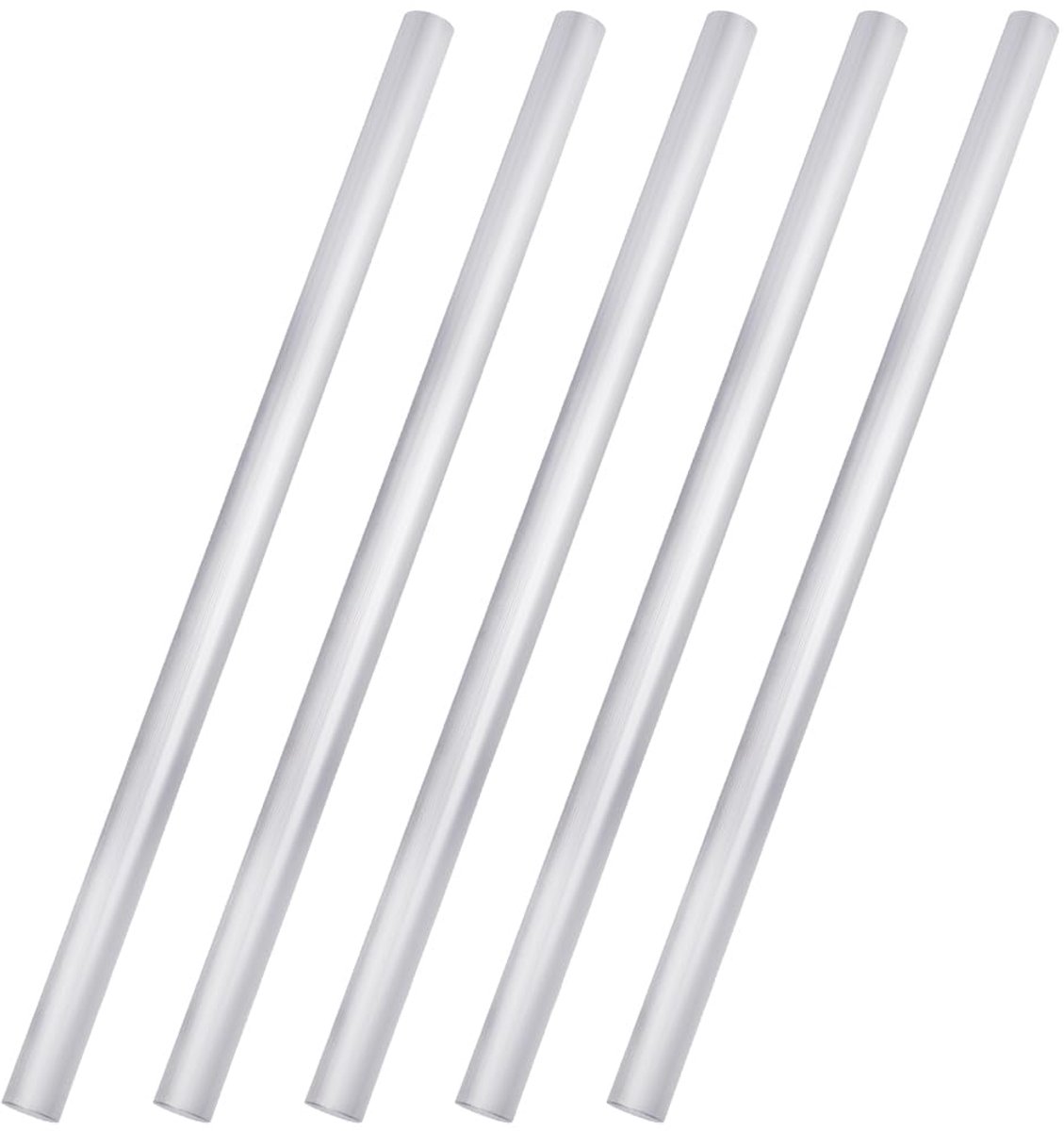 5 stuks 19 mm 6061 aluminium ronde staven, 40,6 cm, ronde aluminium stangen, metalen stang, massieve staaf voor modelbouw, metaalbewerking, frezen, draaien, bouw en industrie