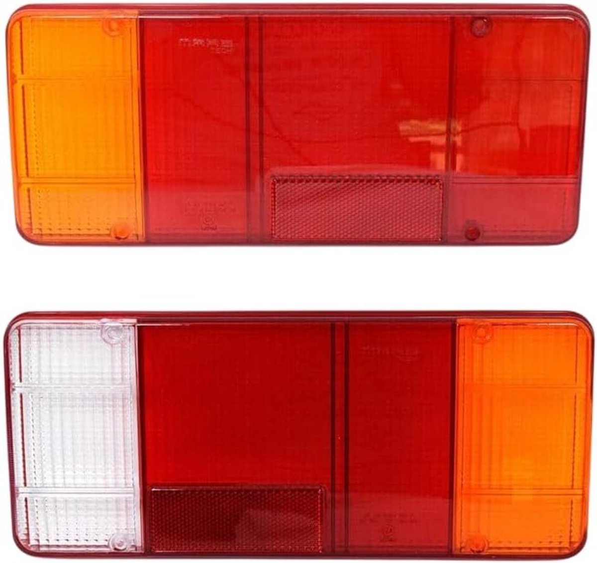 2 x lichtschijf, rechts, links, achterlicht, compatibel met Iveco Daily Fiat Ducato Peugeot Boxer Citroen Jumper met E-keurmerk 9939713 7981048