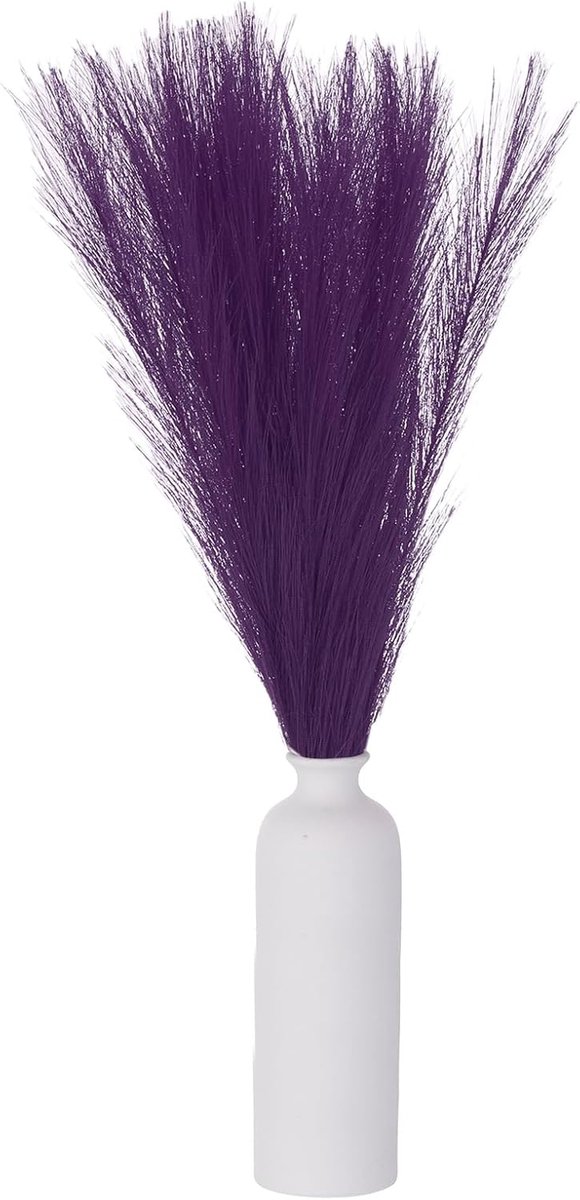 30 stuks faux pampasgras decoratie, 61 cm, kunstmatig gedroogde bloemen voor thuis, bruiloft, vaas, decoratie, paars