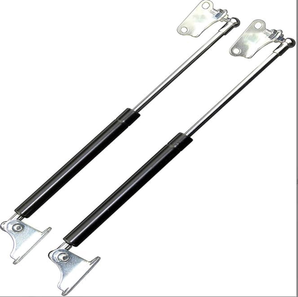 2 stuks gasdrukveer, 500 mm, 45,9 kg/450 N, L-type gasveer, gasdrukdemper, hydraulische houder voor camperbed, valdeur, bodemluk, opbergdoos, deksel (500 mm)