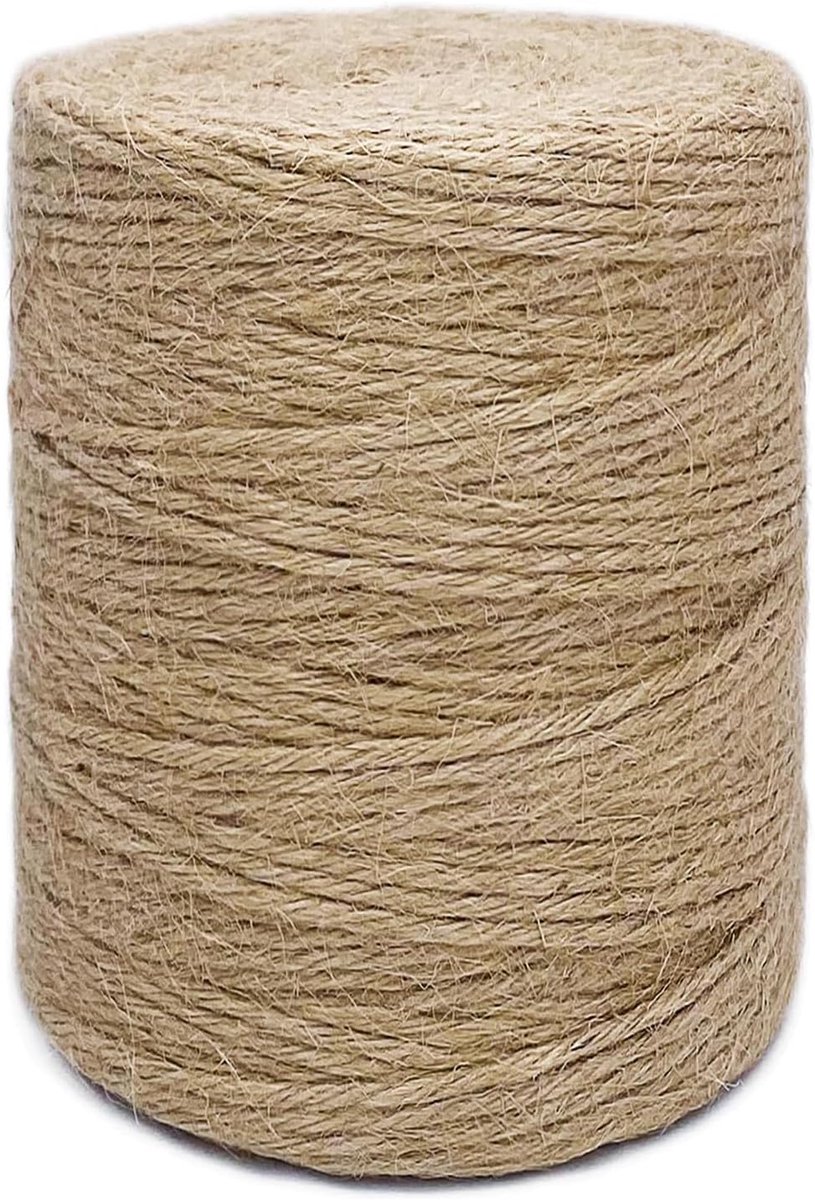 50 m, 3 mm sisaltouw voor krabpalen voor decoraties, doe-het-zelf tuin