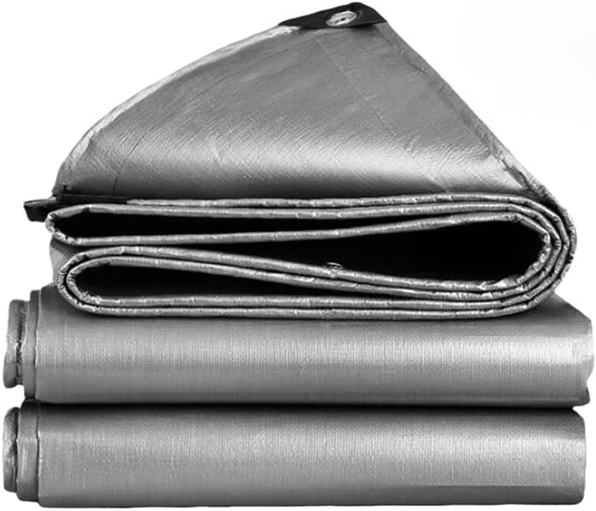 waterdicht, 3 x 3 m, tentzeil, bouwzeil, waterdicht afdekzeil, uv-gestabiliseerd en scheurvast, weerbestendig, voor camping, tuin, vrachtwagen, aanhangerzeil