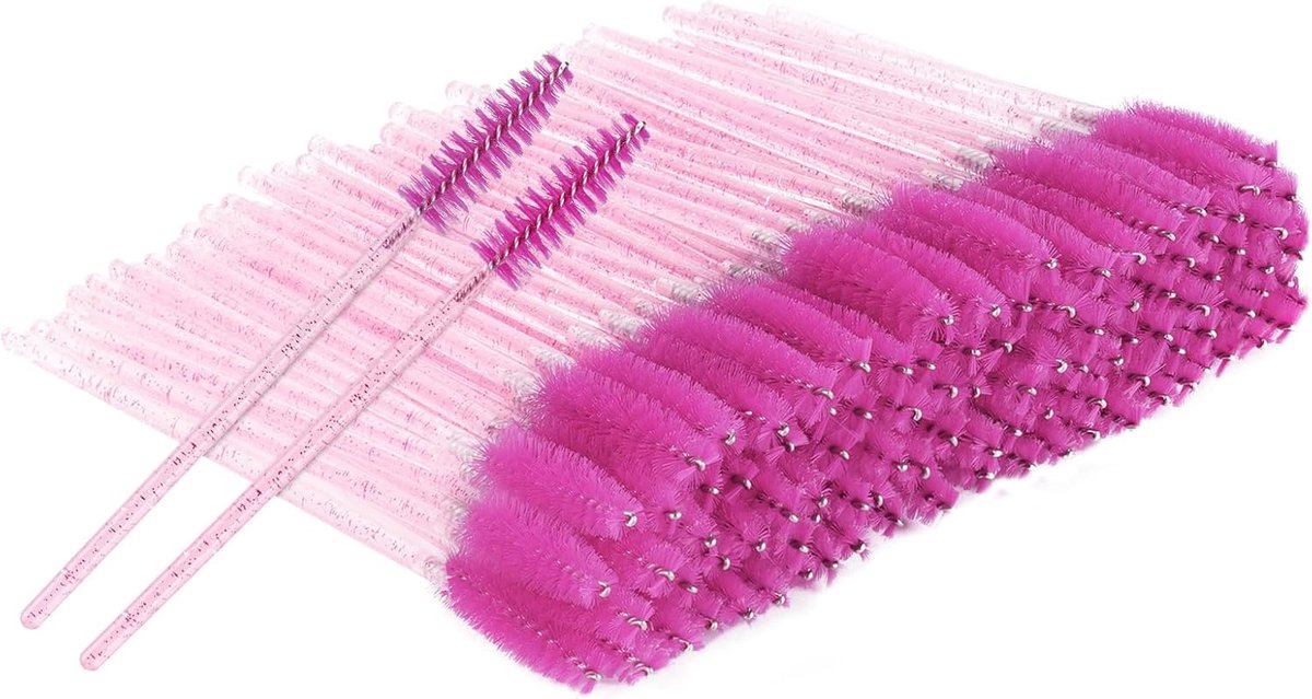 wenkbrauwborstel, wegwerpkwasten, applicator, voor make-up, extensions, wimpers, wenkbrauwen, 100 stuks