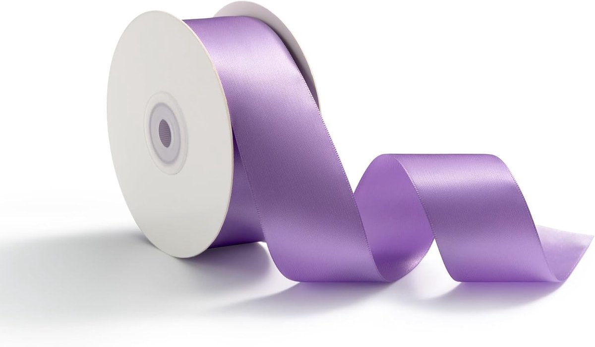 38 mm x 23 m Cadeaulint Satijnen lint Decoratief lint voor bruiloften, Cadeauverpakking, Linten voor knutselen, Paars