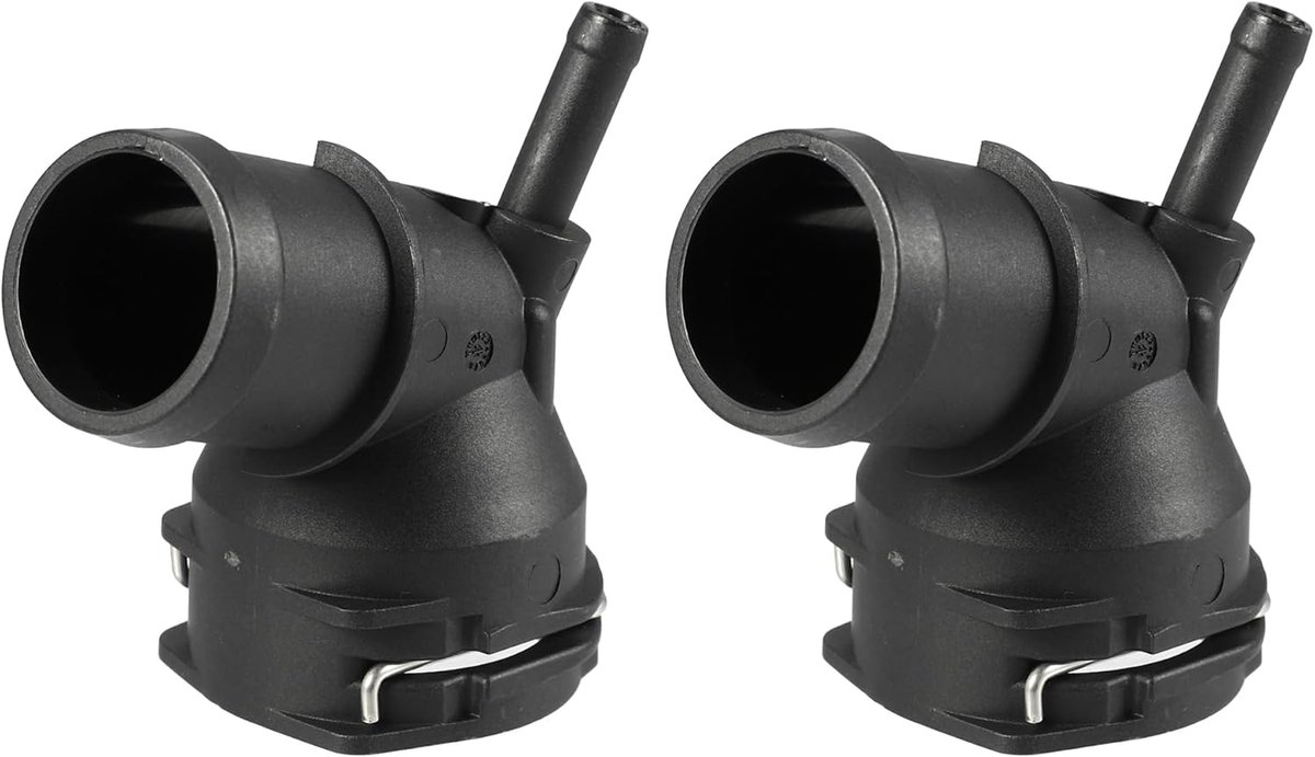 ABSOPRO Motor Koelslang Connector Passend voor Audi A3-2 Stuks Zwart