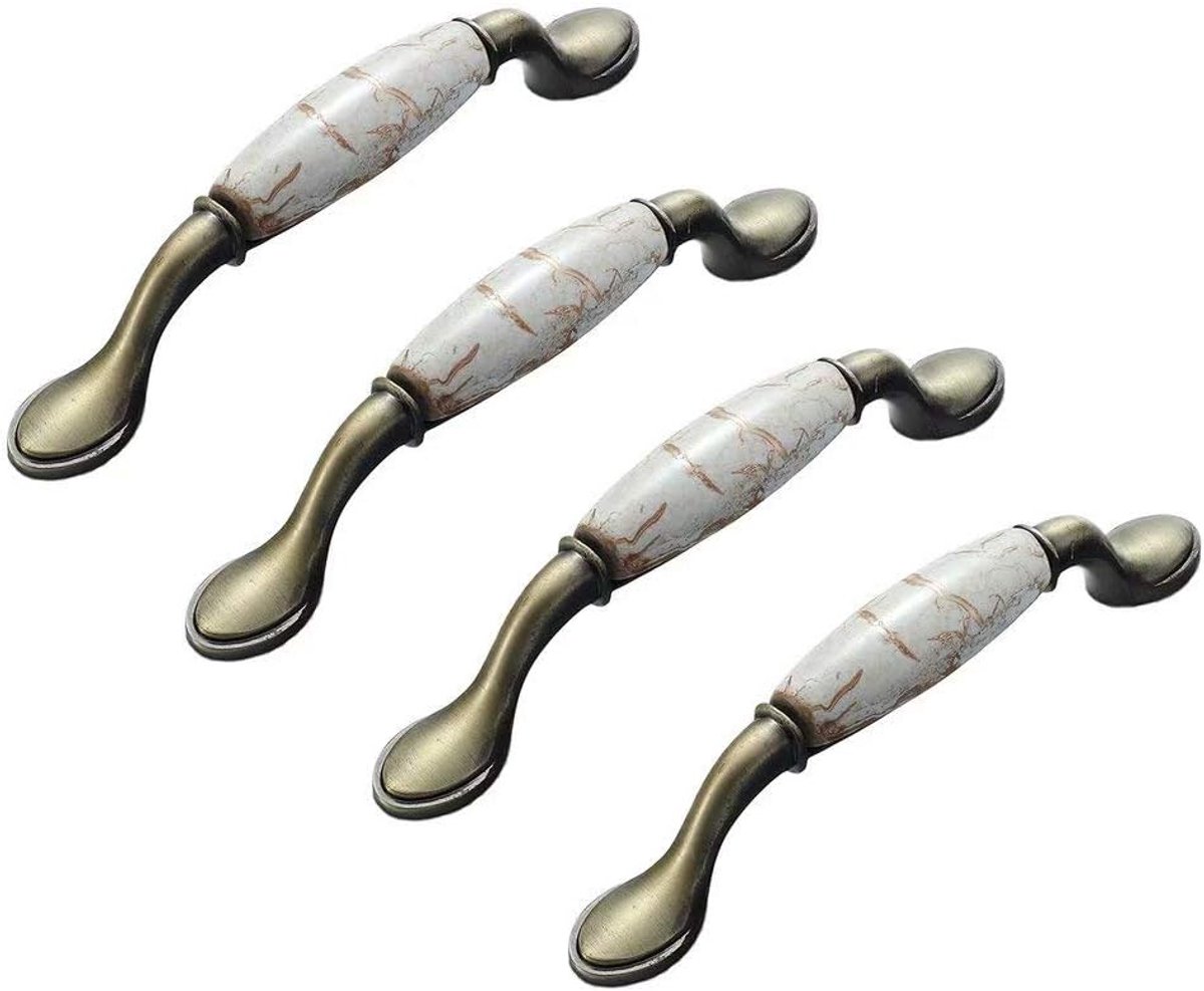 4 x Meubelgrepen Booggrepen Meubelknoppen Meubelknoppen Deurkruksets Keramiek Meubelknop Meubelgreep Kastgrepen 128mm