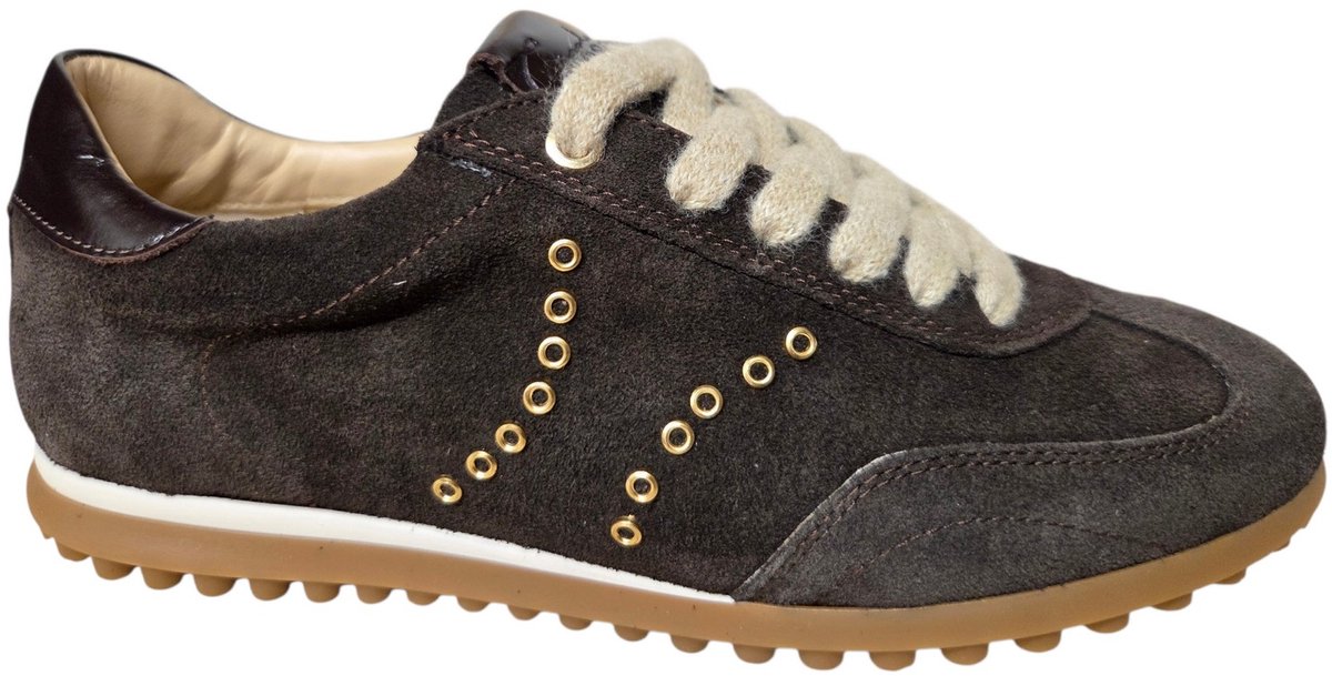 Gianluca Pisati Benedetta Rad Mog Sneakers Bruin Suede Dames - Bruin - 39
