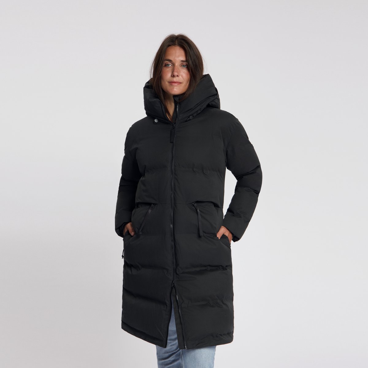 Travelin' Odda Dames - Puffer winterjas - Waterdicht - Zwart
