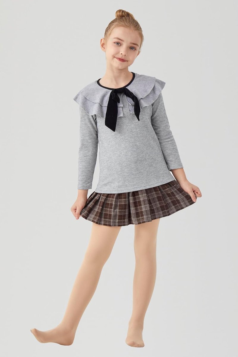 Dikke panty voor meisjes, warme winterpanty voor meisjes, comfortabele panty met fleece gevoerde panty voor kinderen, 11-13 jaar