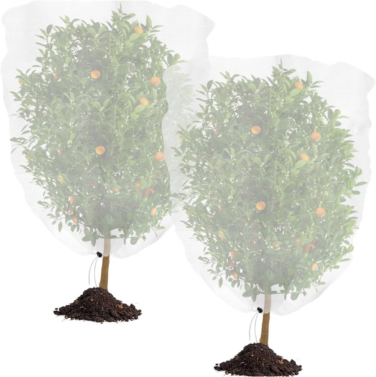 YouXiaor 2 stuks plantenbeschermingsnet, insecten, vogelbeschermingsnet, tuinnet voor planten, tuinnet, groentennet - ShopVlot