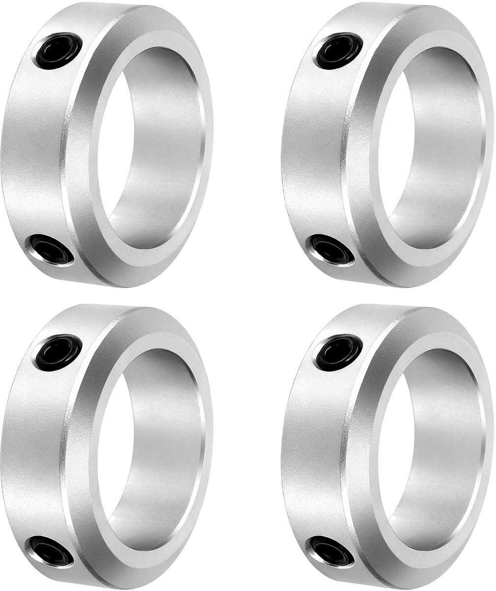 4STKS Instelring, Diepteaanslag Asstop Buteet Boombus Aluminium Legering, 22mm Boorgat 35mm OD, 10mm Breedte voor Wiel Kruiwagen Brug Versnellingsbak CNC