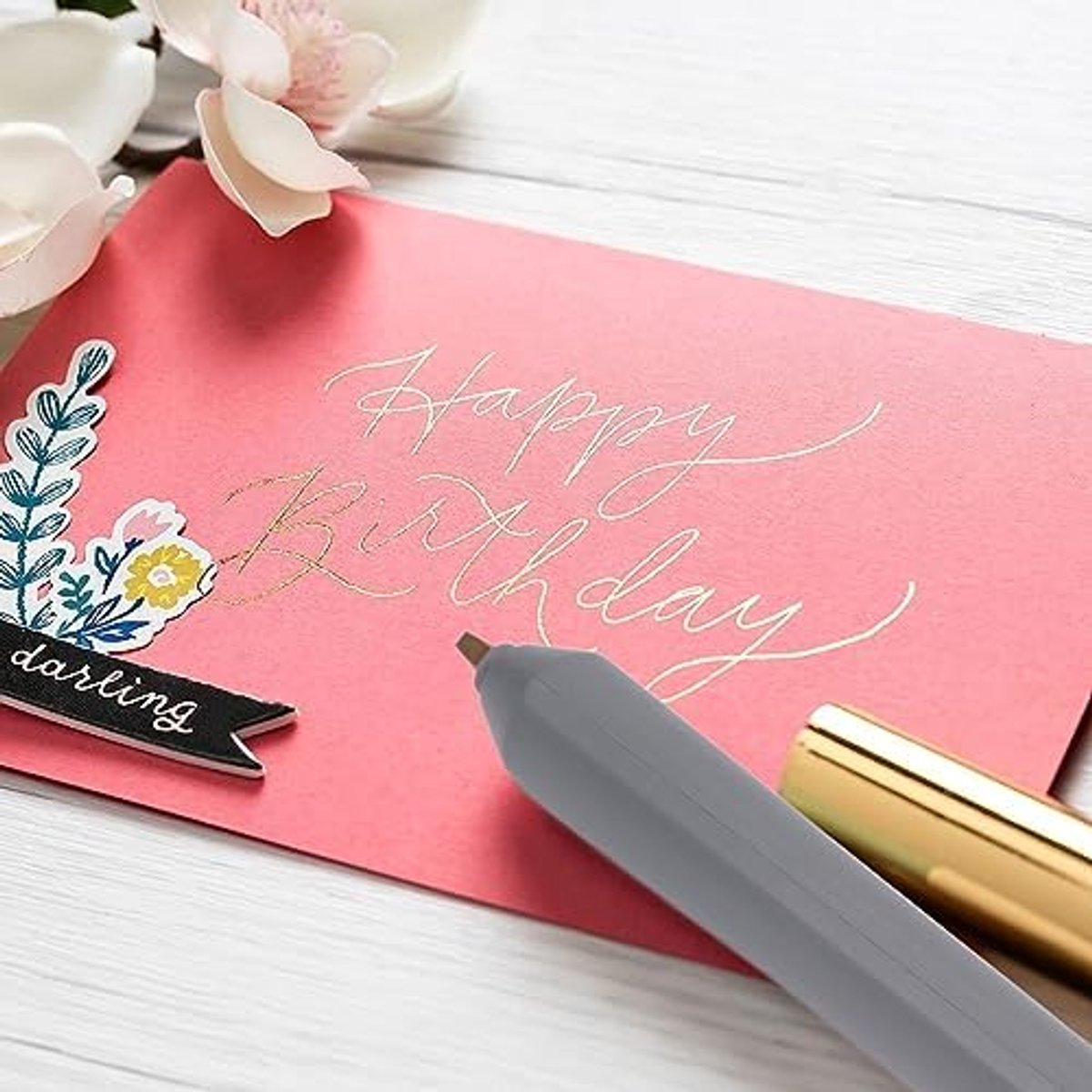 Heetfolie-Reliëfstempel USB-Heetfoliepen Scrapbooking-Tekenstift met 4 Verwarmingsstiftpunten voor Kaartenmaking Knutselen Scrapbooking Tekenstift