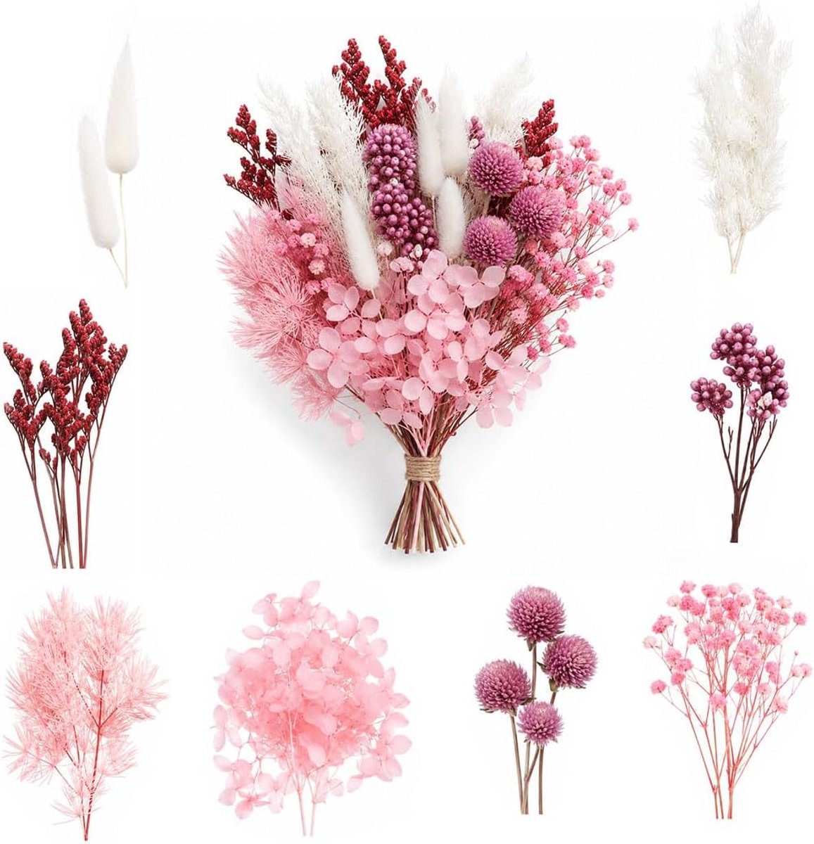 natuurlijke geconserveerde bloemen, voor hars, knutselen, sieraden, kaarsen, nagelkunst, handwerk, scrapbooking en bloemendecoratie