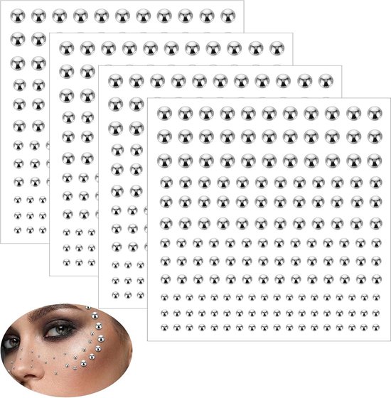 660 stuks lippiercings, nep-neusstekers, zelfklevende wenkbrauwstekers, neuspiercings, lippiercings en gezichtssieraden, inclusief pincet voor doe-het-zelf piercingsieraden voor dames en heren — afbeelding 5