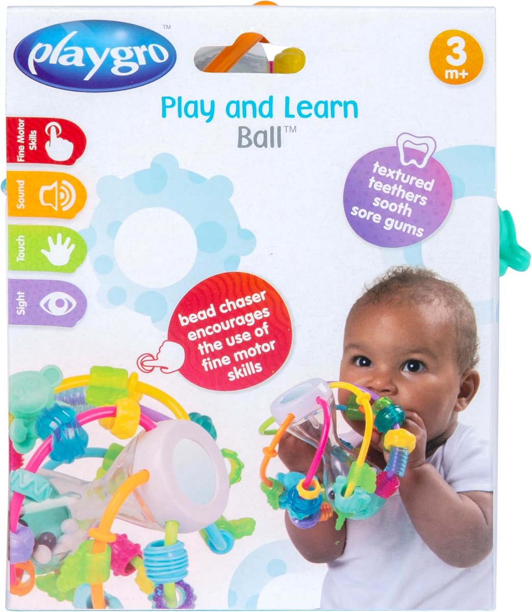 Play and Learn Ball, bal om te spelen en te leren, vanaf 6 maanden.