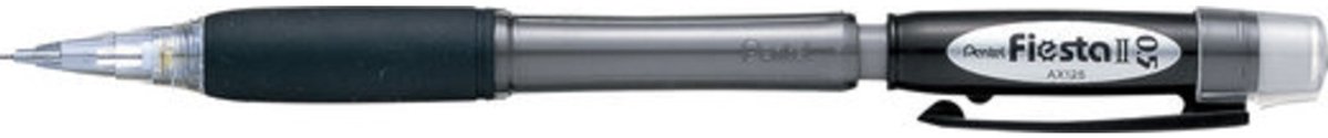 Pentel AX125 Automatisch potlood 0,5 mm Zwart met gom