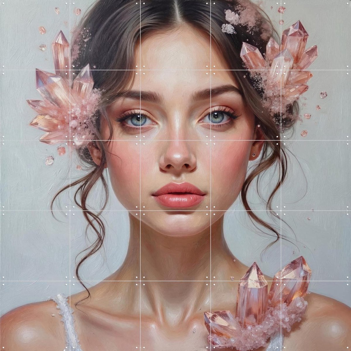 IXXI Prism of her Power, IXXI Studio - 100 x 100 cm - Gratis ophangtool - Grote wanddecoratie en posters - Surrealisme, Fantasierijk, Realisme