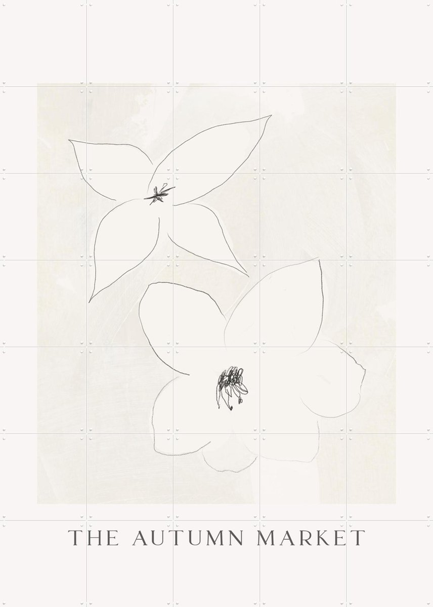 IXXI Delicate Blossoms, Treechild & Various - 100 x 140 cm - Gratis ophangtool - Grote wanddecoratie en posters - Illustraties, Art Deco, Minimalisme