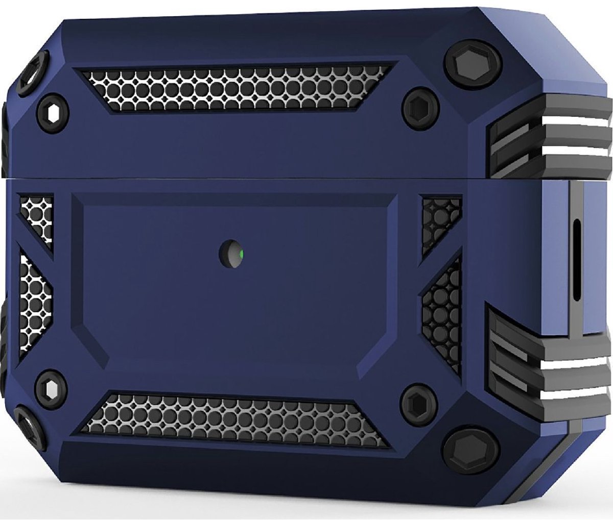 Mobigear Hoesje geschikt voor Apple AirPods Pro 2 Shockproof Hardcase Hoesje | Mobigear Armor - Blauw