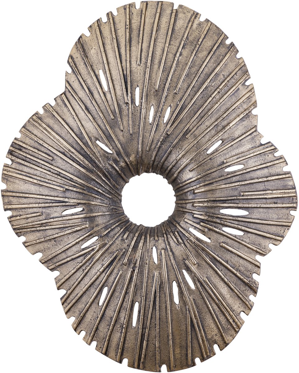 PTMD Vija Gold Casted Alu Organic Open Wall Panel L