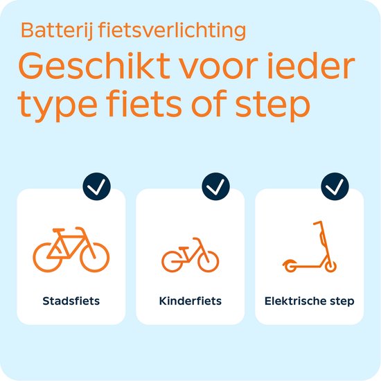 AXA Niteline Spot fietsverlichting set - LED fietsverlichting voor- en achterlicht - batterijverlichting op CR2032 - Instapmodel voor dagelijks gebruik van AXA — afbeelding 2