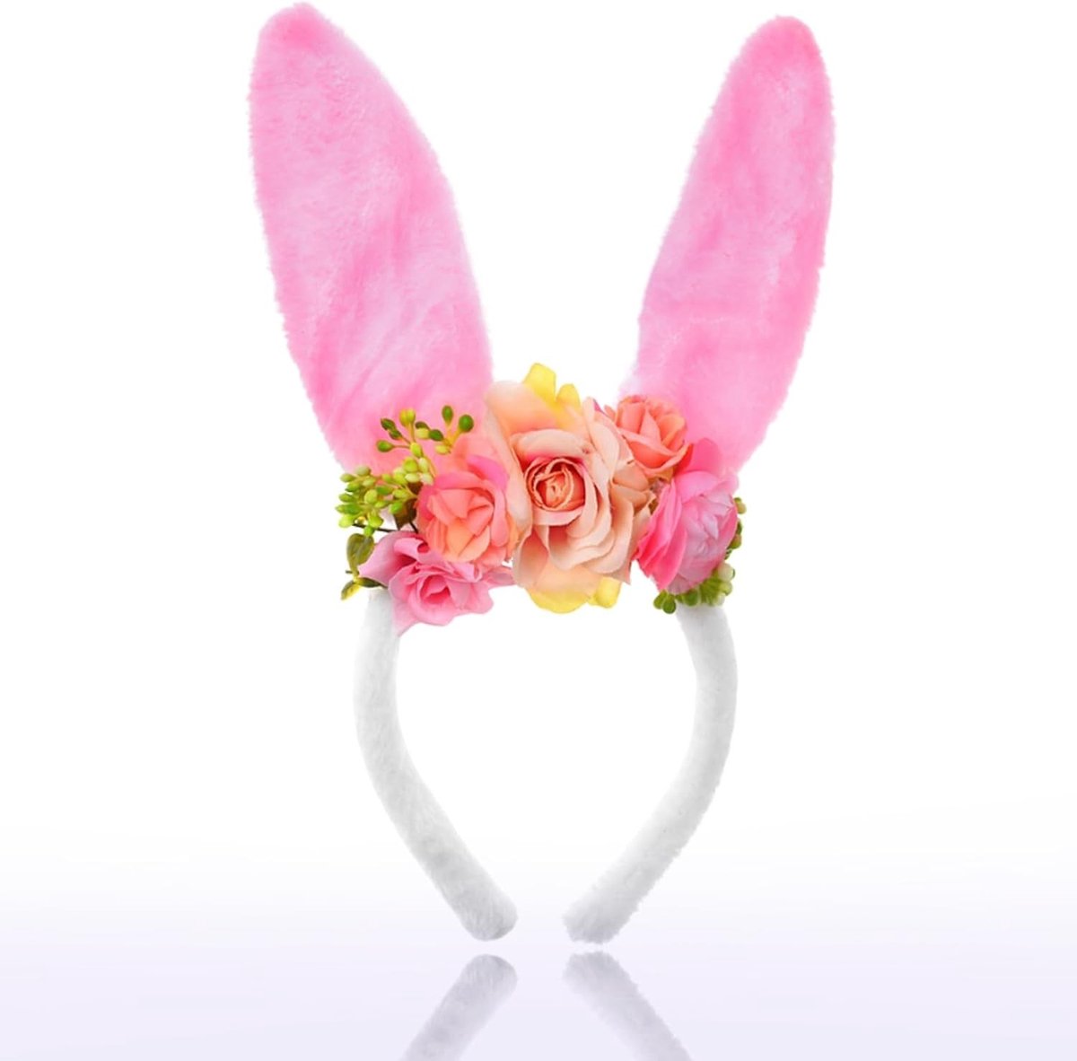 Schattige konijnenoren haarband voor kinderen en volwassenen, perfect voor Pasen, feesten en kostuums