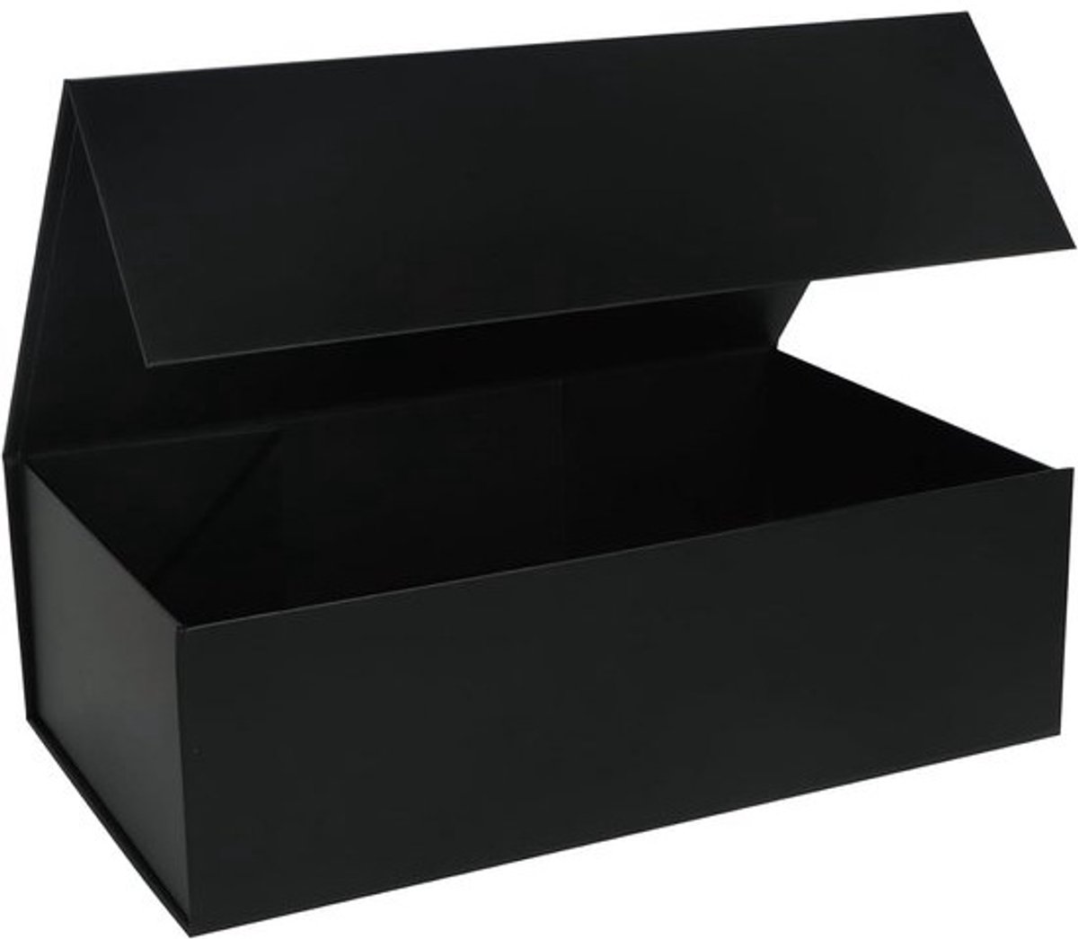 Luxe Zwarte Geschenkkoffer met Magnetische Sluiting - Extra Groot Opvouwbaar Cadeau Doos