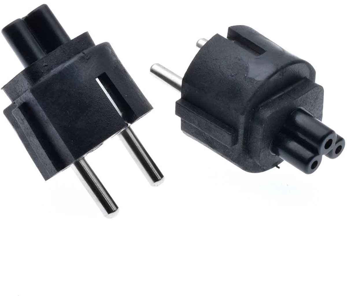CABLEPELADO IEC320 C5 naar Schuko-stekkeradapter - EU Schuko-stekker naar C5 - Ondersteunt tot 10A, 250V AC - ShopVlot