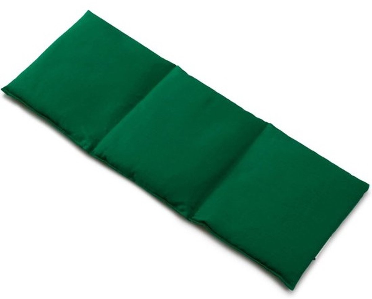 3-Kamer Warmtekussen met Bessenpitten 20x50cm Groen Katoen