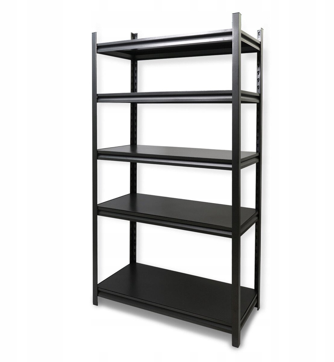DODAS - Metalen magazijnstelling 200x100x50 cm - 5 planken - Zwart