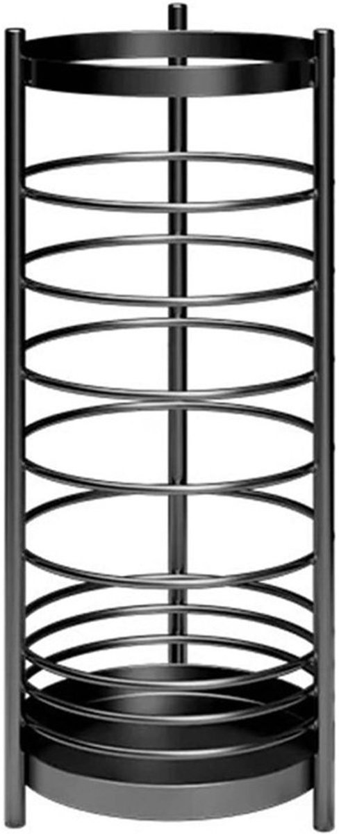 Parapluhouder - Paraplustandaard Paraplubak - Entree Organiseren - Licht Luxe Design - 24.5x24.5x58cm - Zwart