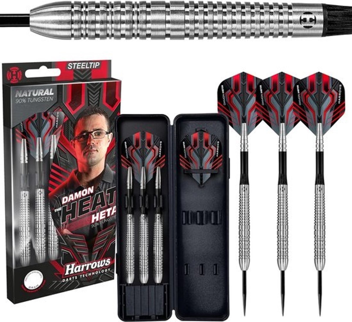 Dartpijlen Set - Stalen Darts - Precisie Werpen - 90% Tungsten Materiaal - 25 gram - Zilver