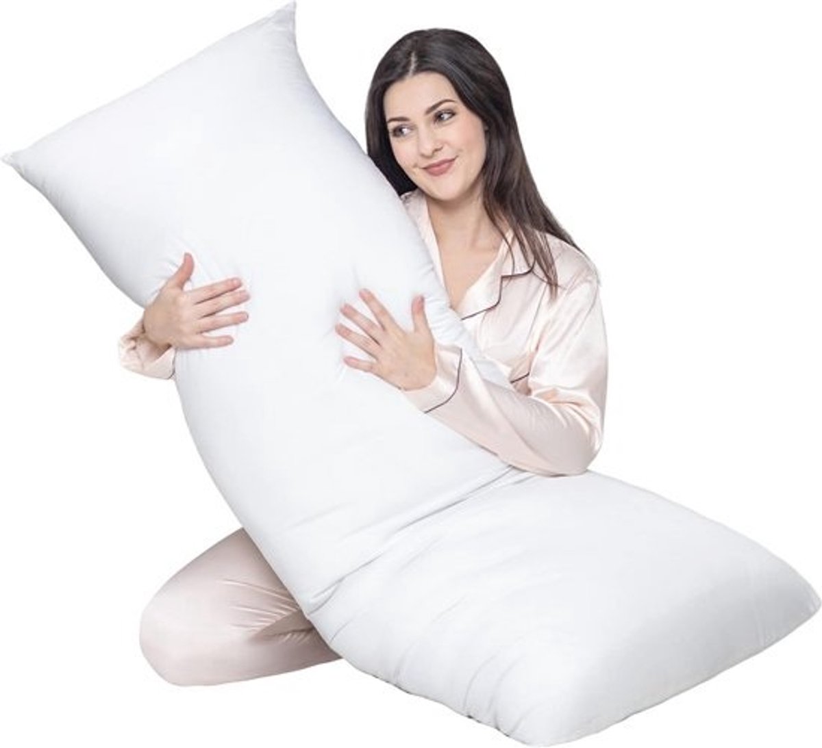 Zacht groot lichaam kussen - ademend en comfortabel bedkussen - 50 x 137 cm