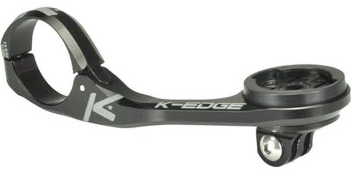 Max XL Combo Mount voor GPS-fietscomputers - 31,8 mm - Geanodiseerd Zwart