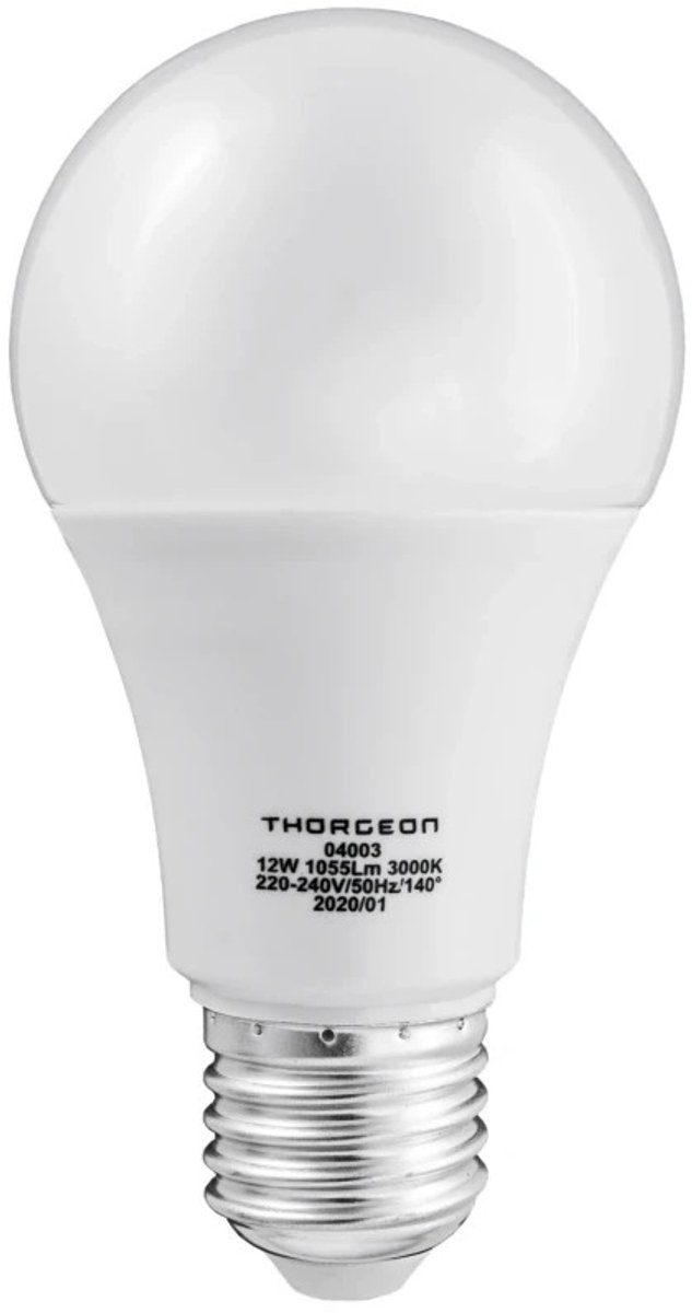 Thorgeon E27 LED Lamp | 12W 220/240V 3000K | 830 140°
